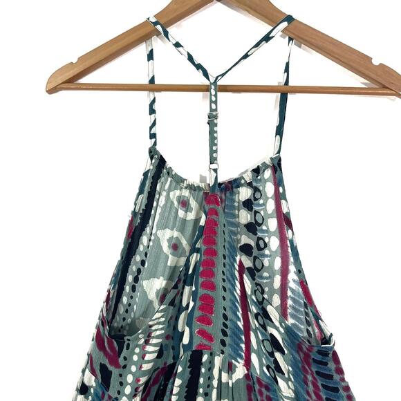 Somedays Lovin Women’s Size XS Blue Multi Liar Liar Printed Casual Maxi Dress - Picture 9 of 12